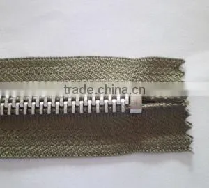 5# Metal Aluminum Teeth Zipper Close End Zipper With Auto-lock Thumb Puller Slider Zipper Jacket Zipper thumbnail-3
