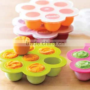 Homemade Popular 100% Food Grade Durable Silicone Baby Food Container thumbnail-1
