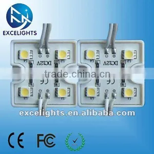 Outdoor Waterproof Smd Led Module 5050 for Illuminated Sign 12v Super Bright 4 Chips 5050 White LED Module thumbnail-1