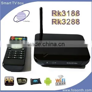 Foisontech Hot Selling TV-Box Quad Core. RK3288 . Smart TV Box and Support H. 265 and 4k thumbnail-1