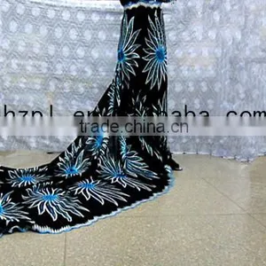 African Voile Sequins Lace Fabric (PL2047) thumbnail-1