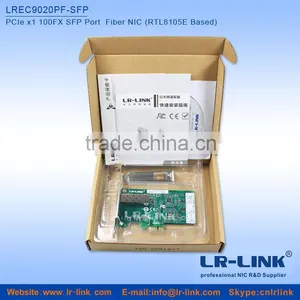 LR-LINK LREC9020PF-SFP PCIe X1 100FX SFP Port Fiber NIC for Desktop 100M Fiber Optic Card thumbnail-4