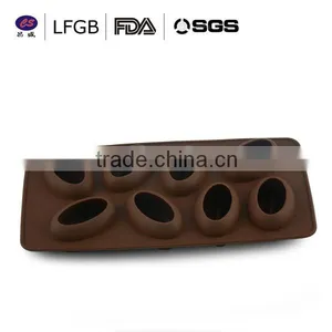 High Quality Fashionable Customized Coffee Bean Shape Silicone Ice Cube Tray thumbnail-1