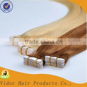 Silky Straight Virgin 100% Unprocessed Tape Hair Weft thumbnail-1