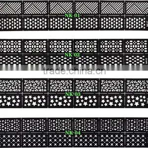 Reusable Stamping Tool DIY Nail Art Hollow Template Stickers Stamp Stencil Sticker thumbnail-2