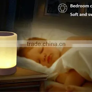 2016 New Cheap Wireless Audio Touch Lamp Portable Speaker Bluetooth Speaker With White LED Lamp Light thumbnail-2