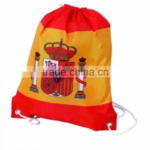Cartoon Design Red Drawstring Bag thumbnail-1