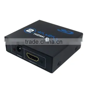 HD MI 2.0 Splitter 4K 1080P Port H DMI Splitter 1 in 2 0ut Audio Video Converter Support HDCP 3D With 5V Power Adpter thumbnail-1