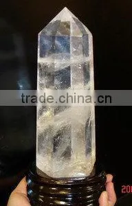 Natural Rock Clear Quartz Crystal Point/Wand thumbnail-1