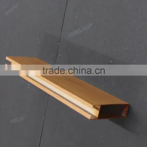 Nice Pigment Wood Grain Suspended Metal Strip Ceiling Tiles Aluminum Square Tube Screen Ceiling thumbnail-5