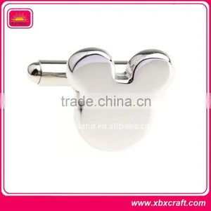 Polished and Ornament Silver Plated Cufflinks thumbnail-4
