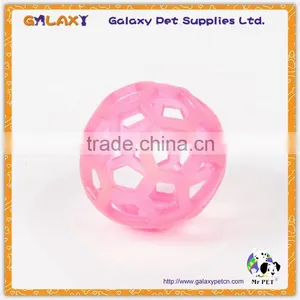 Plastic Cat Toy Ball With Bell Inside, Plastic Cat Bell Ball Toys Double Color Ball Pet Toys With Small Bell thumbnail-2