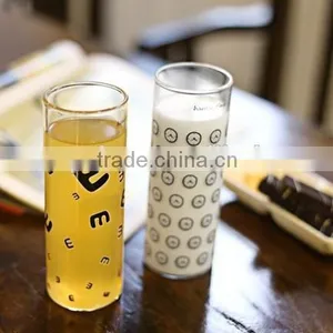 Round Thin Glass Juice Cup Clear Tea Coffee Cup thumbnail-5