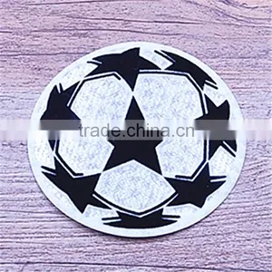 3D Flock Baseball Cap Soccer Woft Clothing Heat Printing Logo Patch thumbnail-2