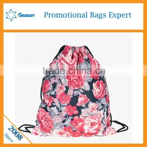 Most Popular Best Selling Promotional Polyester Drawstring Backpack Waterproof thumbnail-2