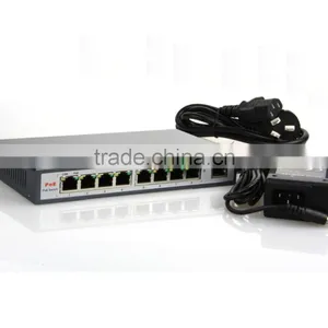 8+1 Port POE Fast Ethernet Fiber Switch Power Supply Security CCTV Camera thumbnail-2