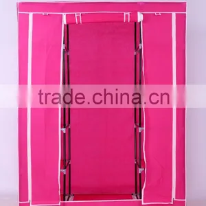 Modern Bedroom Steel Wardrobe, Single Clothing Storage Wardrobe thumbnail-5