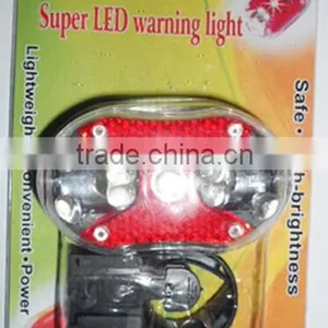 9 LED Bicycle Rear Tail Red Bike Warning Lamp Safety Light thumbnail-1