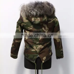 Hot Selling Parka Jacket With Fox Fur Collar thumbnail-5