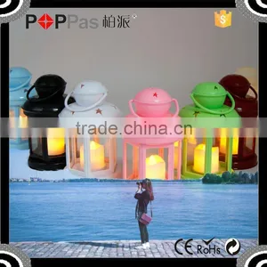 2015 Promotion Poppas BS10 Star Pantern Colorful Selection Hanging Led Candle Wall Lantern thumbnail-1