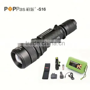 S16 Waterproof Rechargeable Zoom Dimmer High Power Hunting Search Light thumbnail-4