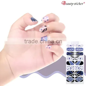 China Supplier Wholesale Polish Nail Wraps Self-adhesive Nail Wraps thumbnail-2