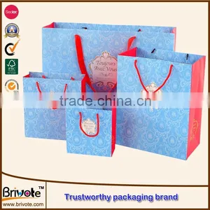 Factory Custom High Quality Shopping Paper Bag With Printing Logo Wholesale thumbnail-3