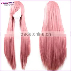 80cm Grey Extra Long Straight Wigs Synthetic Wig Quality Choice thumbnail-4