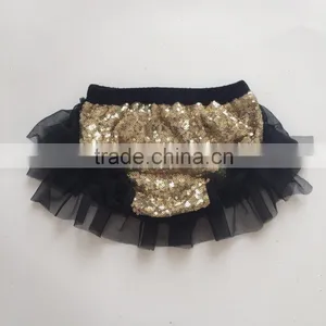 Baby Cotton Clothing Kids Ruffle Paillette Bloomers Cheap Wholesale Baby Bloomers thumbnail-5