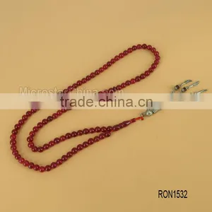 Creative Products 66pcs 8mm Lapis Tasbeeh Beads Tesbih Islamic Prayer Beads thumbnail-2
