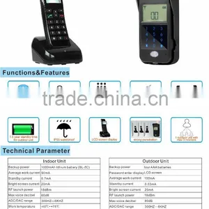 Wireless Audio Door Bell Two Way Audio Intercom Duplex Intercom for Villa and Apartments thumbnail-2