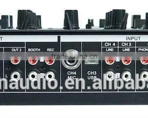Professional Power Amplifier Digital Multi Player Controller 4-Channel Dj Mixer Usb dj thumbnail-5