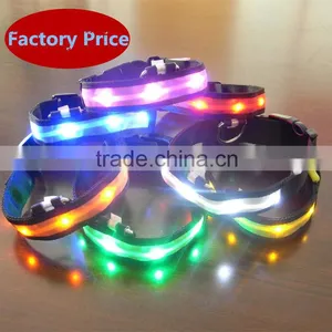 Night Safety LED Light-up Flashing Glow In The Dark Electric LED Pets Cat Dog Collar thumbnail-1