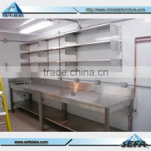 2014 Hot Sale Lab Stainless Steel Workstation With Reagent Shelf thumbnail-1