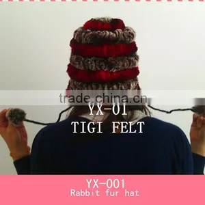 Custom Warm Winter Fur Hats For Women thumbnail-1
