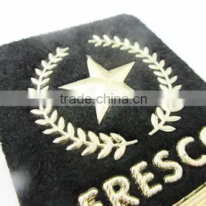Garment Golden Print 3D PVC Logo Patch thumbnail-2