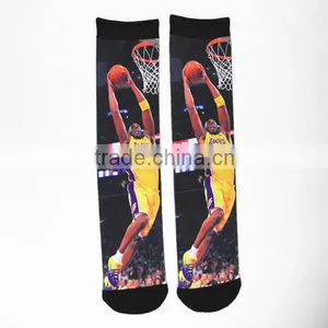 2015 Custom Made Newest Sublimation Printing Non-trace Printing Socks thumbnail-1