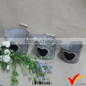 Shabby Chic Metal Hanging Basket for Planting thumbnail-1