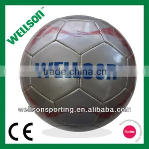 Dark Grey Machine Sewn Synthetic PVC Football thumbnail-1