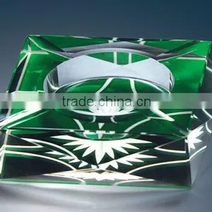 Special Crystal Ashtray,crystal Smoking Accessory With Engraved Logo Color for Bar Decorations (R-1019 thumbnail-1