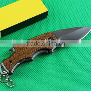 OEM Wood Handle Multi-function Pocket Knife thumbnail-4