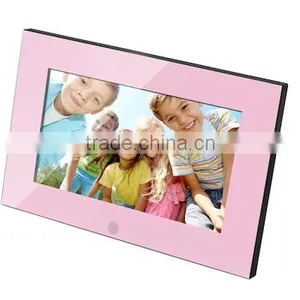 Digital Photo Frame With Clock With 7inch Shine Piano ABS Frame thumbnail-3