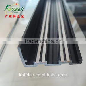 China Guangzhou L Shape TPE Co-extrusion Guide Rail Plastic Profile thumbnail-1