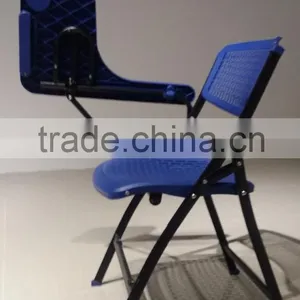 Student Folding Training Chair/ School Plastic Chair With Writing Tablet thumbnail-3
