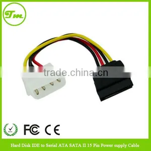 10cm Hard Disk IDE to Serial ATA SATA II 15 Pin Power Supply Cable thumbnail-1