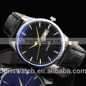 Luxury New Arrival Factory Price Business Men Leather Watch thumbnail-5