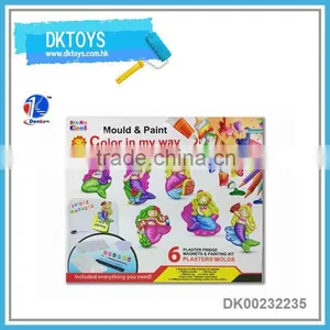 Denko Toys-Creative Craft Toy Fridge Magnet Mermaid Girl Plaster Paint Toy thumbnail-1