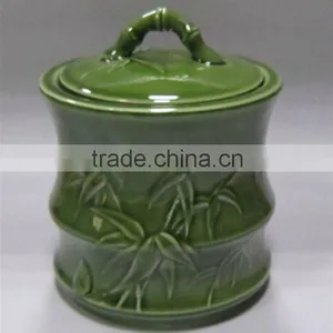 Porcelain Tea Caddy thumbnail-1