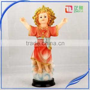 Resin Statue Divine Child Jesus With a Baby Face thumbnail-1