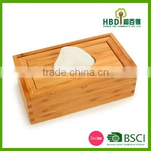 Promotional Bamboo Napkin Box,wood Tissue Box,bamboo Paper Holder thumbnail-2